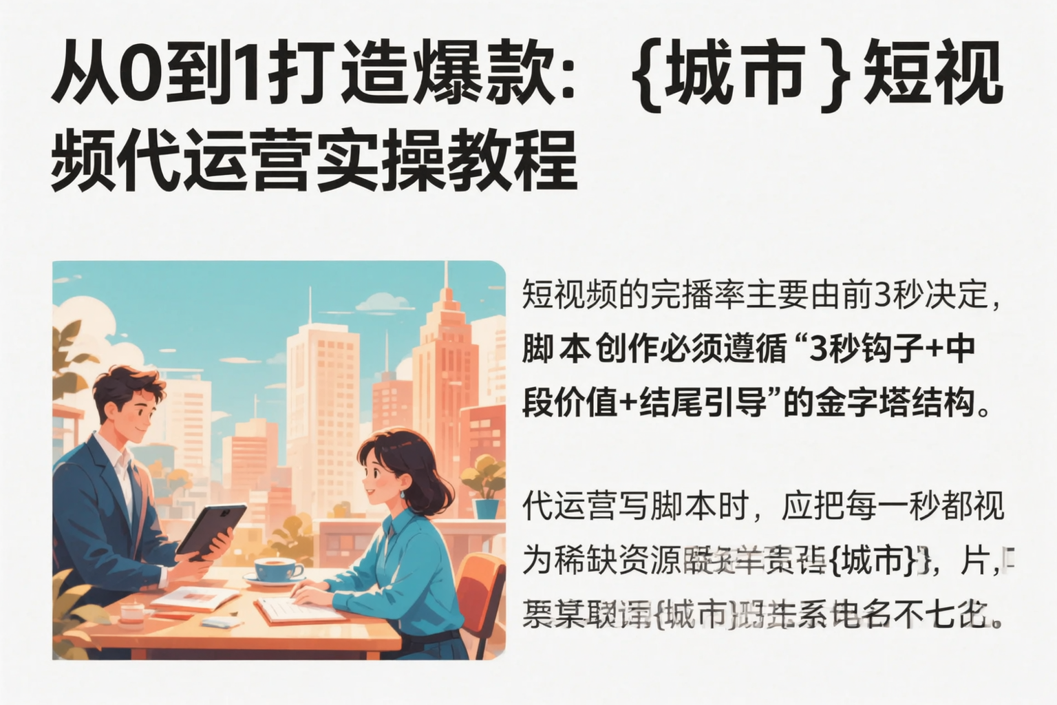 从0到1打造爆款:鄂州短视频代运营实操教程