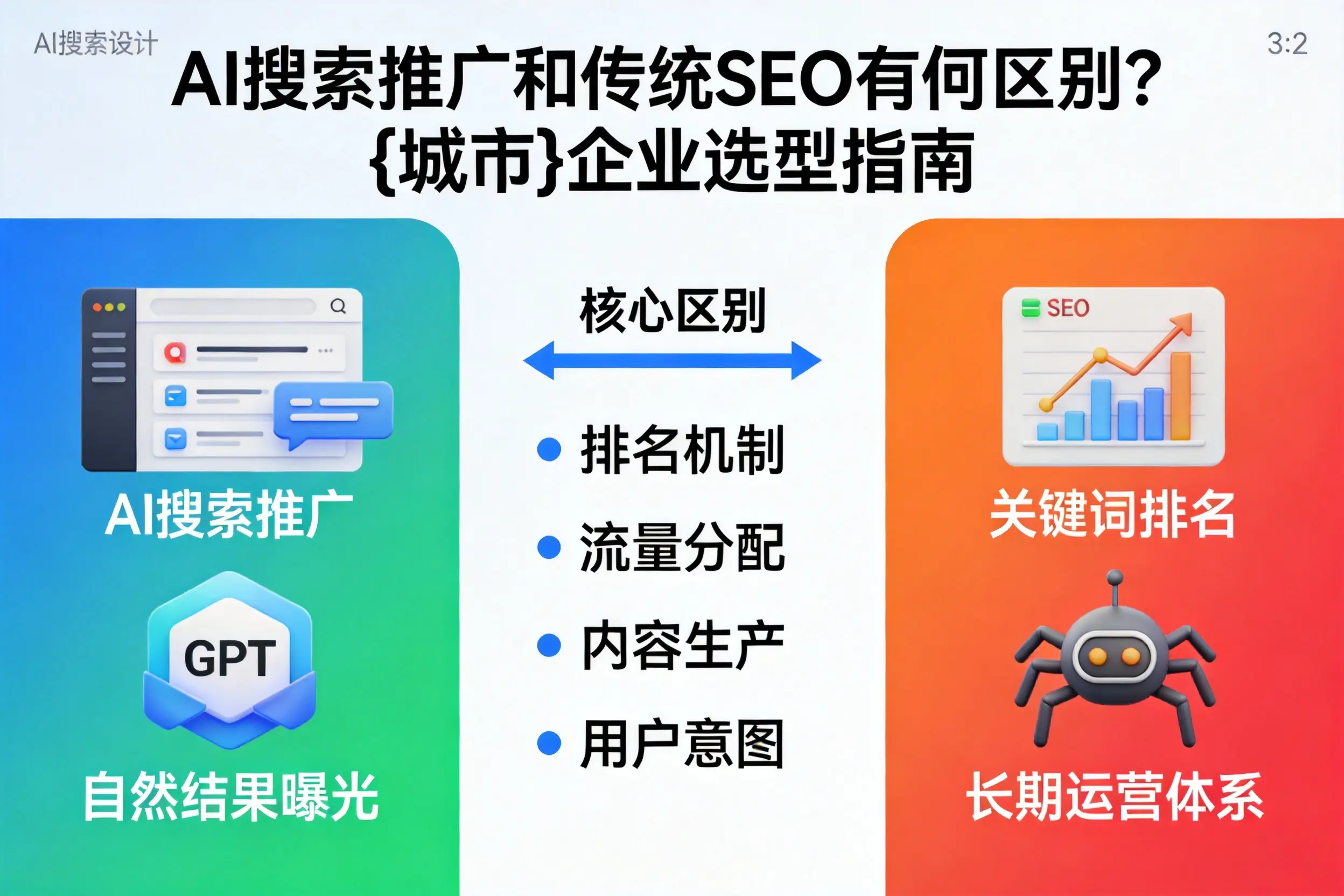 AI搜索推广和传统SEO有何区别？鄂州企业选型指南