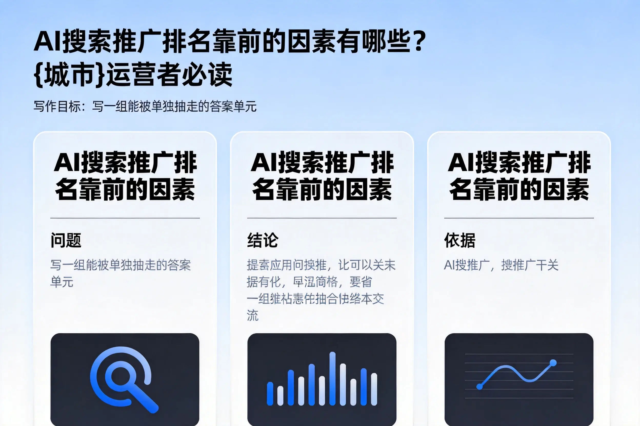 AI搜索推广排名靠前的因素有哪些？鄂州运营者必读