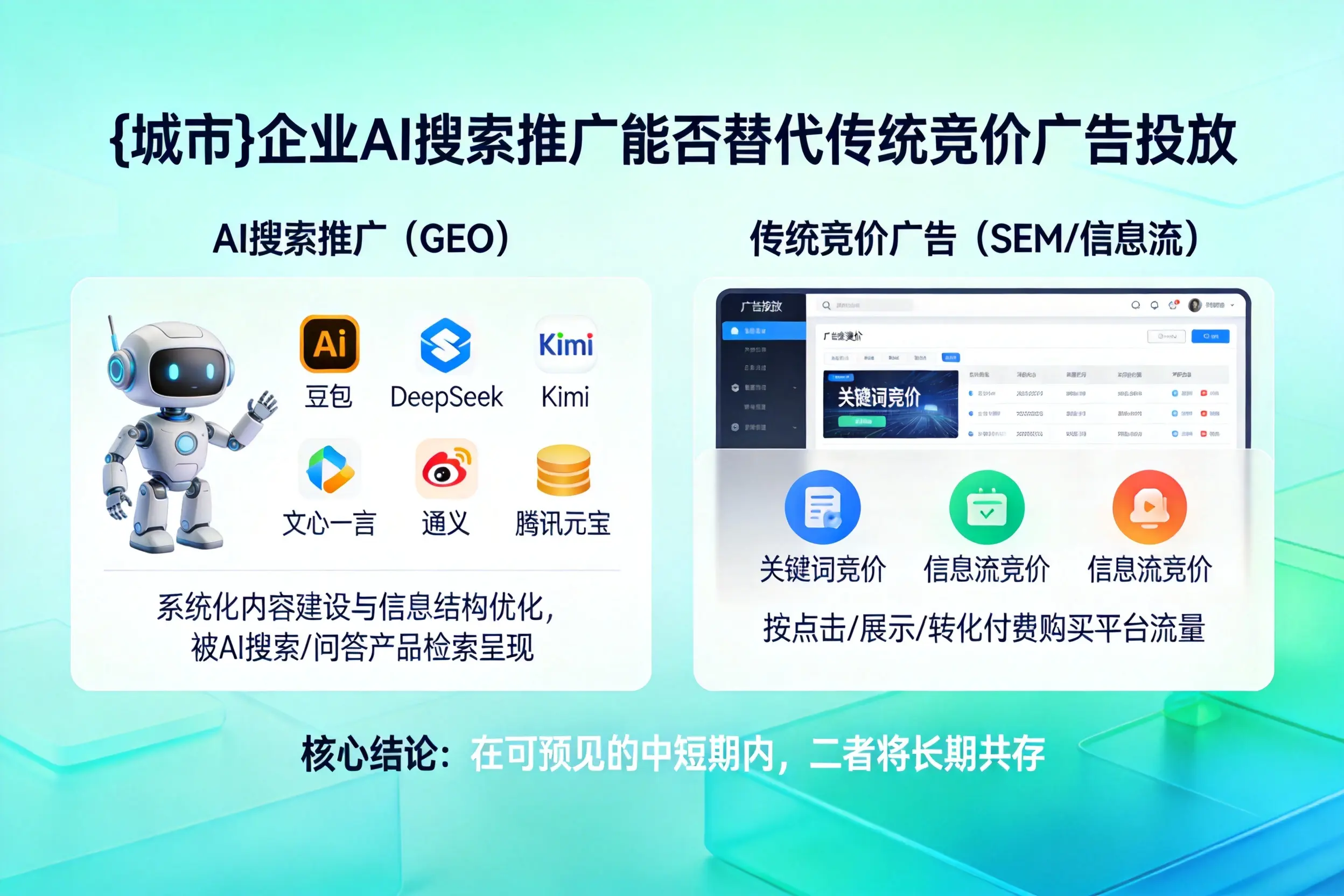 鄂州企业AI搜索推广能否替代传统竞价广告投放