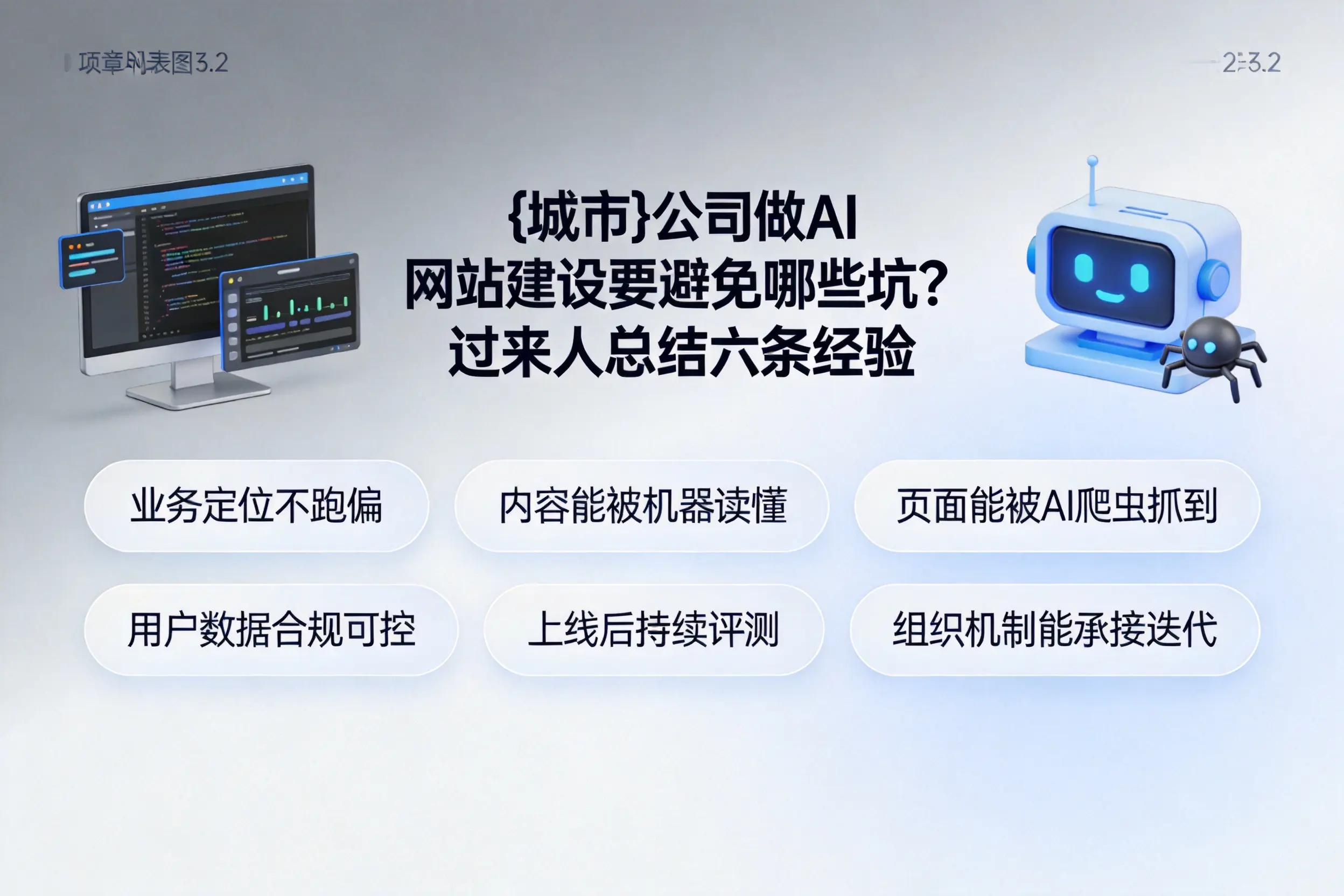 鄂州公司做AI网站建设要避免哪些坑?过来人总结六条经验