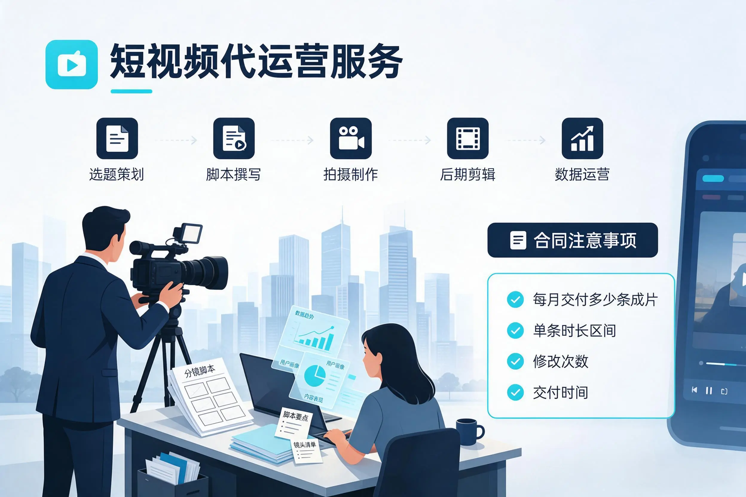 短视频代运营包含哪些服务?鄂州企业常见问题科普