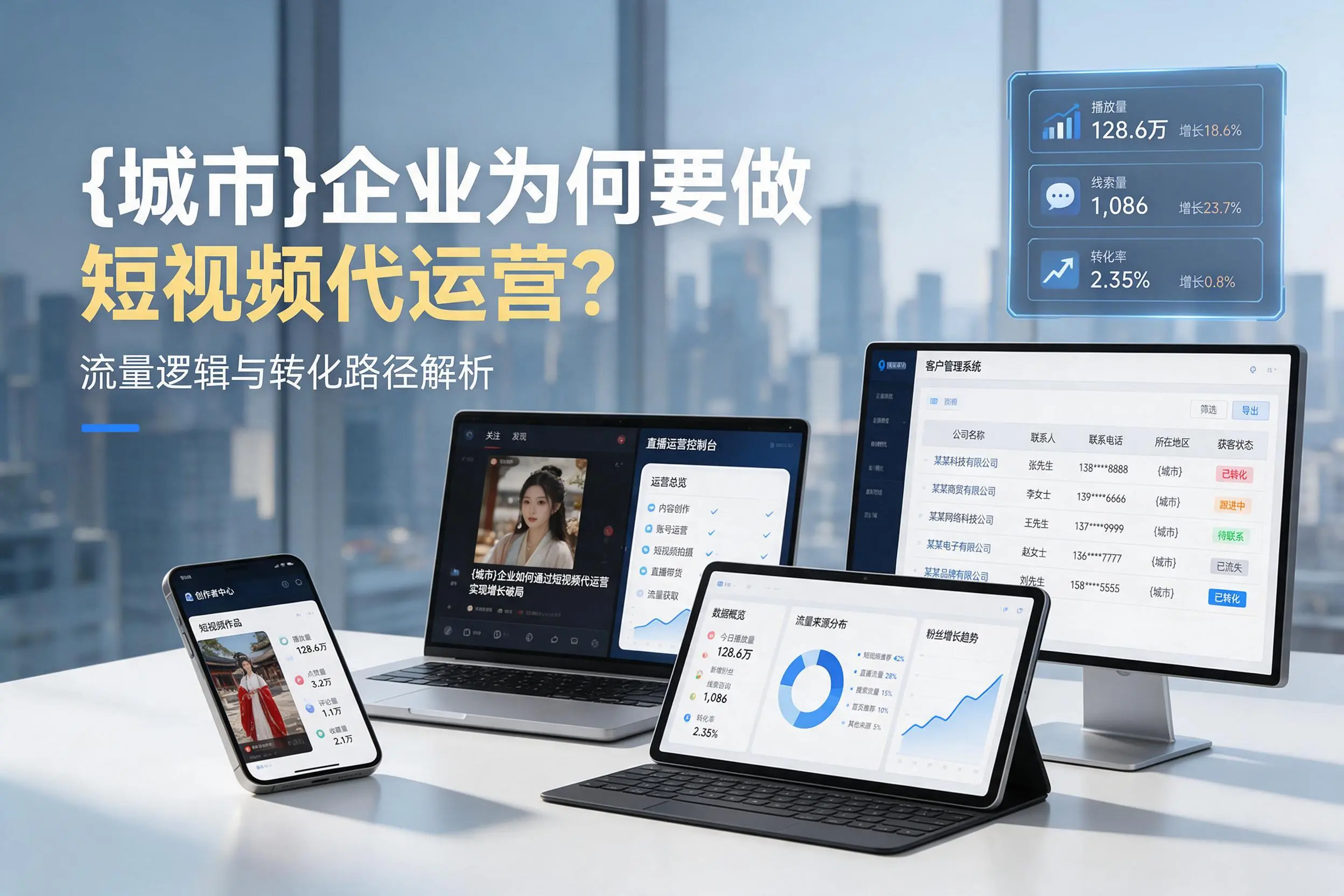 鄂州企业为何要做短视频代运营?流量逻辑与转化路径解析