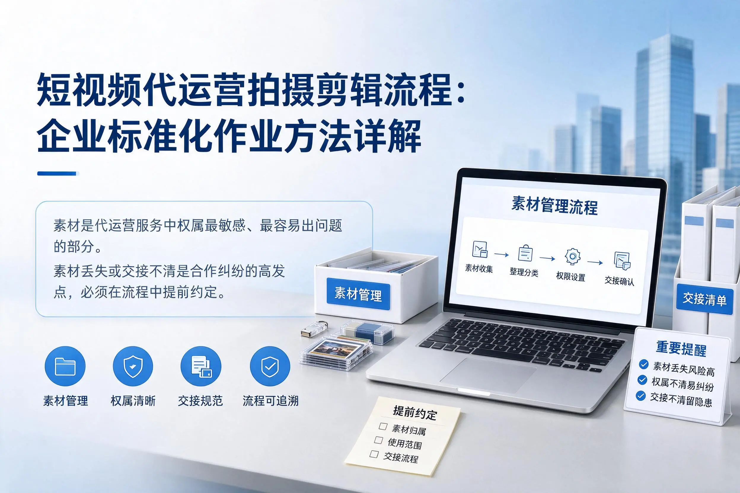 短视频代运营拍摄剪辑流程:鄂州企业标准化作业方法详解