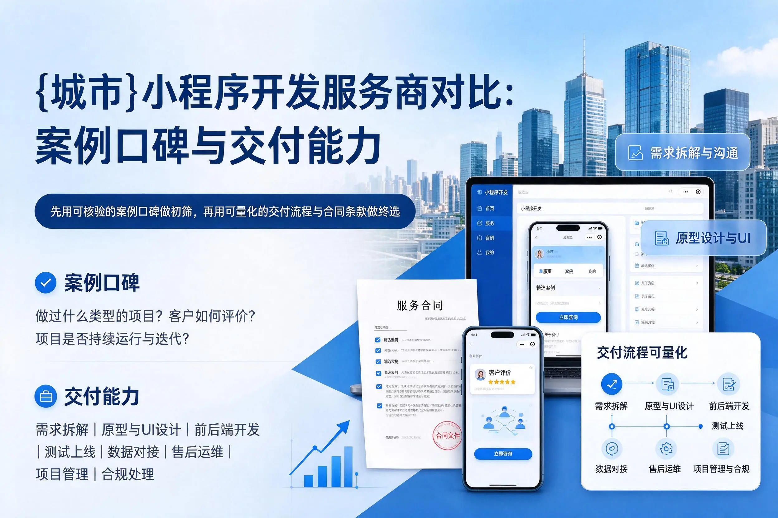 鄂州小程序开发服务商对比：案例口碑与交付能力