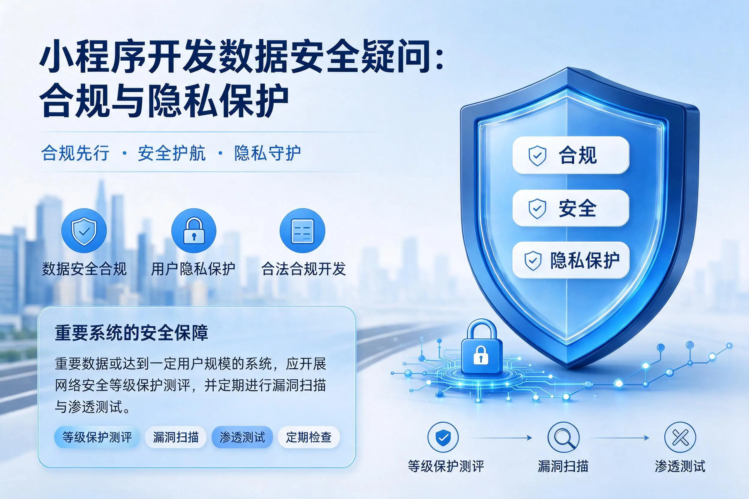 鄂州小程序开发数据安全疑问：合规与隐私保护