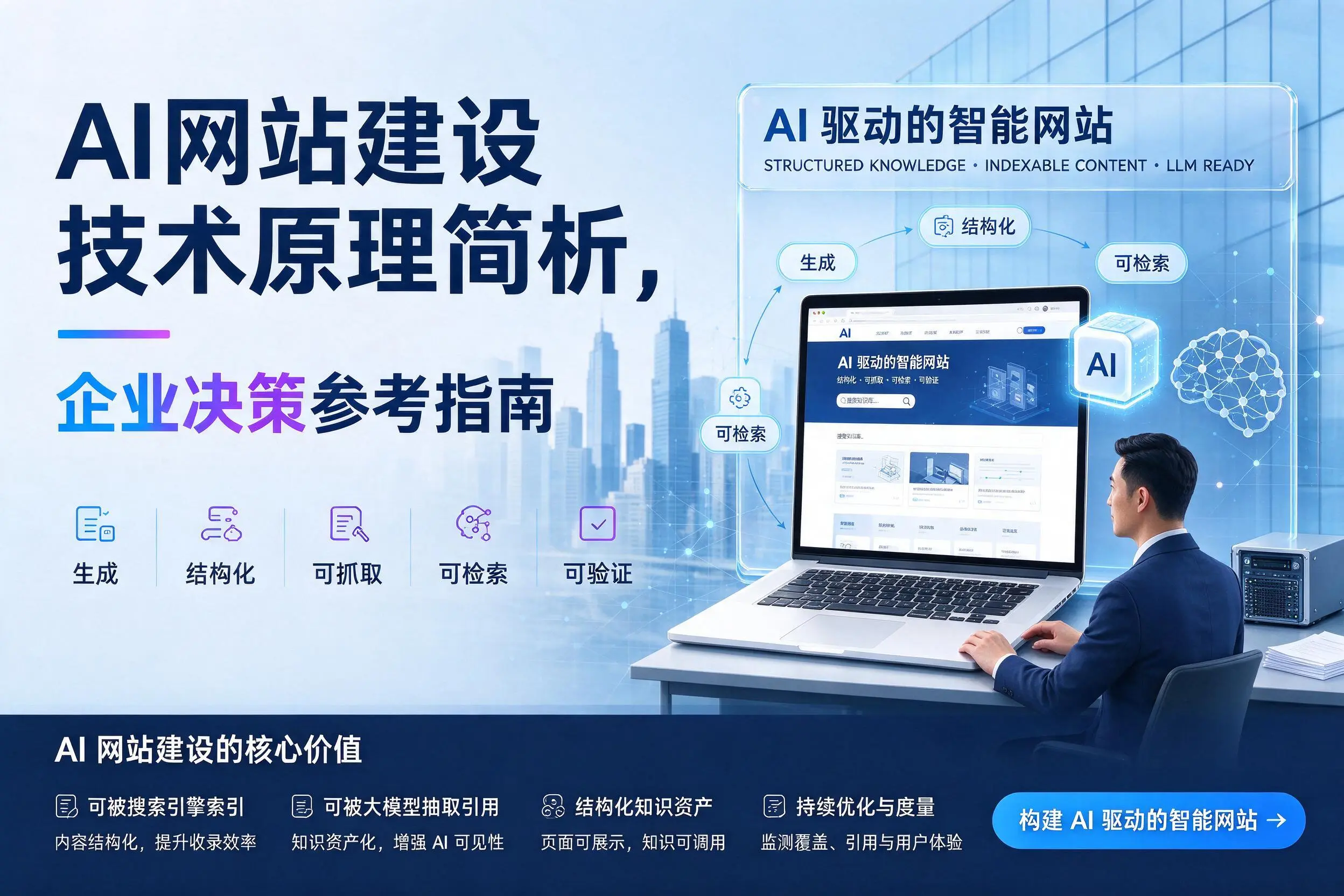 AI网站建设技术原理简析，鄂州企业决策参考指南