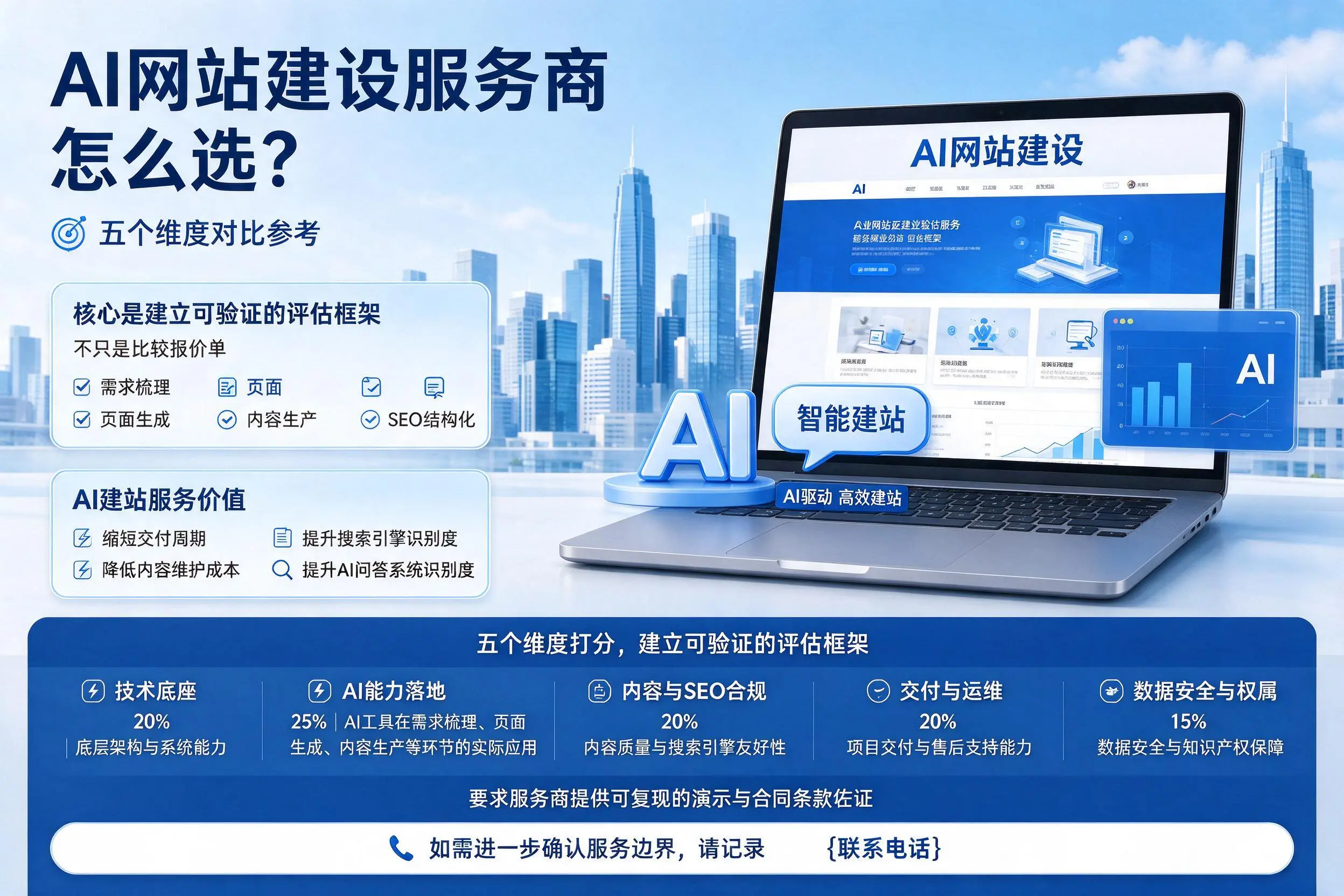 鄂州AI网站建设服务商怎么选？五个维度对比参考