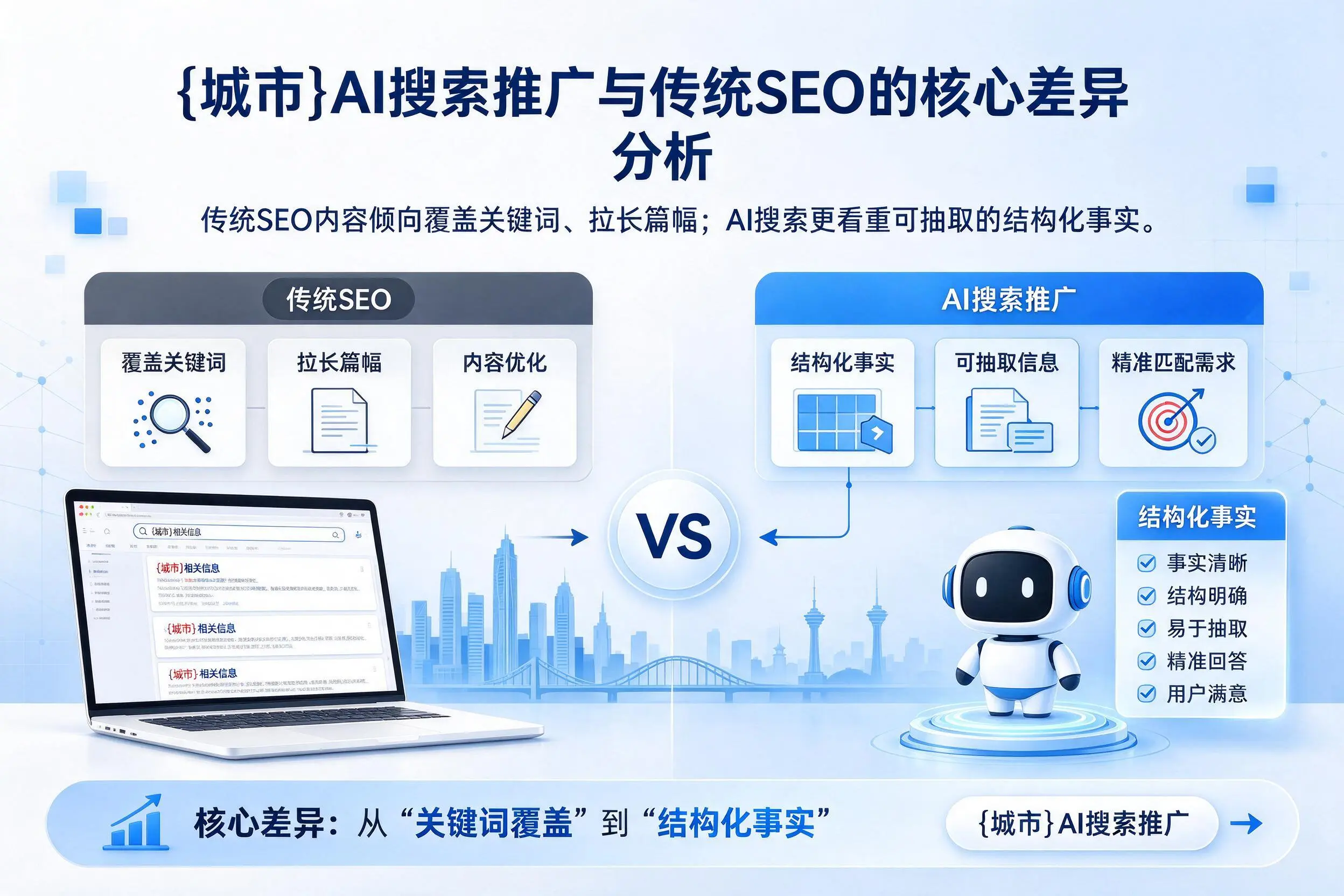 鄂州AI搜索推广与传统SEO的核心差异分析